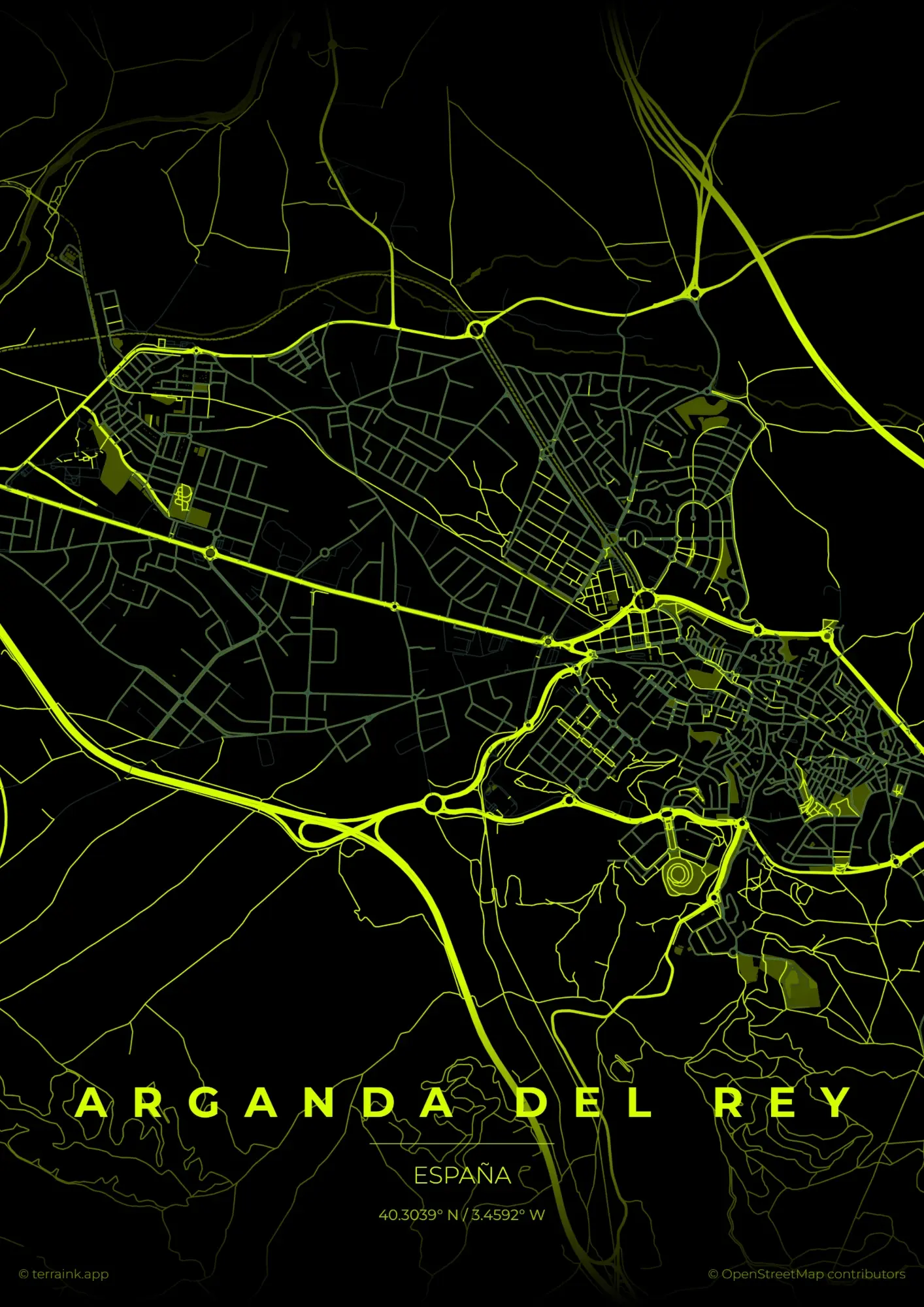 Mapa de Arganda del Rey