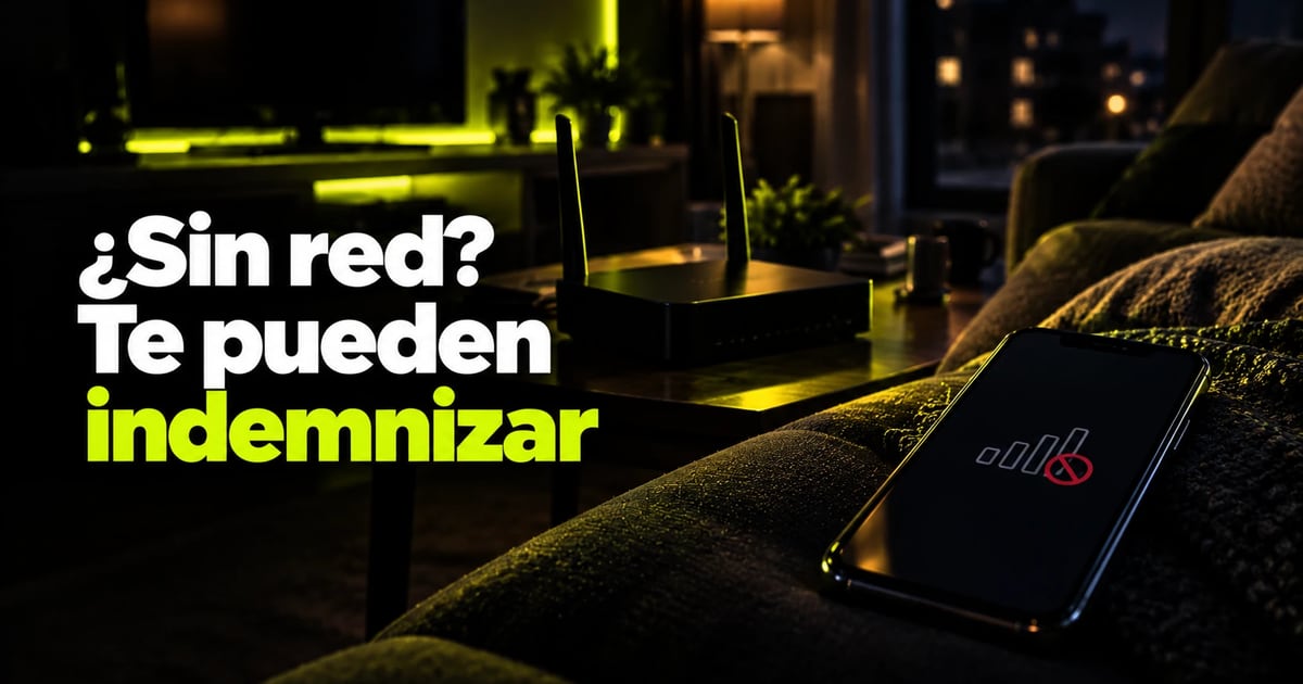 ¿Se ha caído la red? Cuándo te tienen que indemnizar