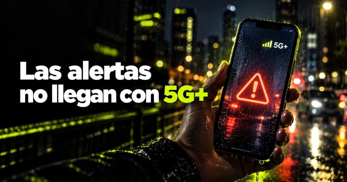 Los avisos de ES-Alert no llegan si tu móvil usa 5G+
